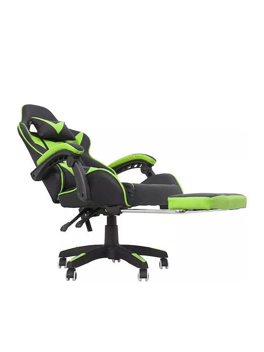 Gaming Stuhl mit Fußstütze Schwarz