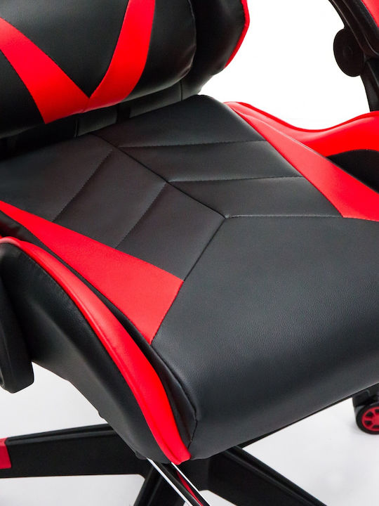Gaming Chair with Footrest Red