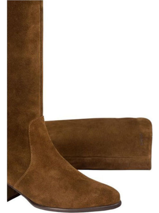 Suede Women's Boots Brown
