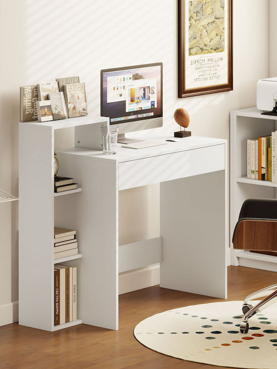 Computer Office Wooden White 100x40x90cm