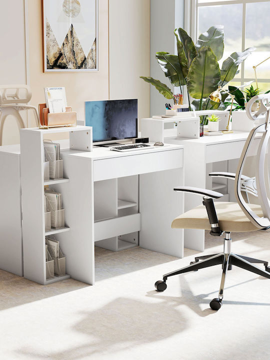 Computer Office Wooden White 100x40x90cm
