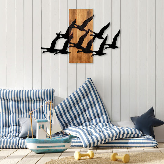 Homemarkt Διακοσμητικο Τοιχου Πουλια Hm4759-φυλλα Μεταλλου Μαυρα-ξυλο 58x3 Βάθος X84υεκ Homemarkt Διακοσμητικο Τοιχου Πουλια Hm4759-φυλλα Μεταλλου Μαυρα-ξυλο 58x3 Βάθος X84υεκ