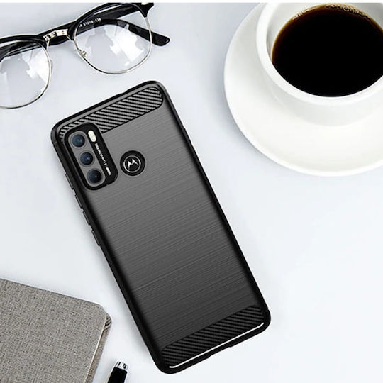 Задна корица Силикон Черен (Moto G60)