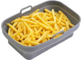 Silicone Air Fryer Liner Round 19.8 cm x 13.1 cm Reusable BPA-Free Food Grade Silicone
