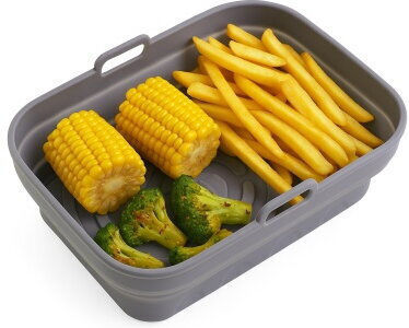 Silicone Air Fryer Liner Round 19.8 cm x 13.1 cm Reusable BPA-Free Food Grade Silicone