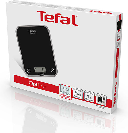 Tefal Optiss Digital Kitchen Scale up to 5kg Black
