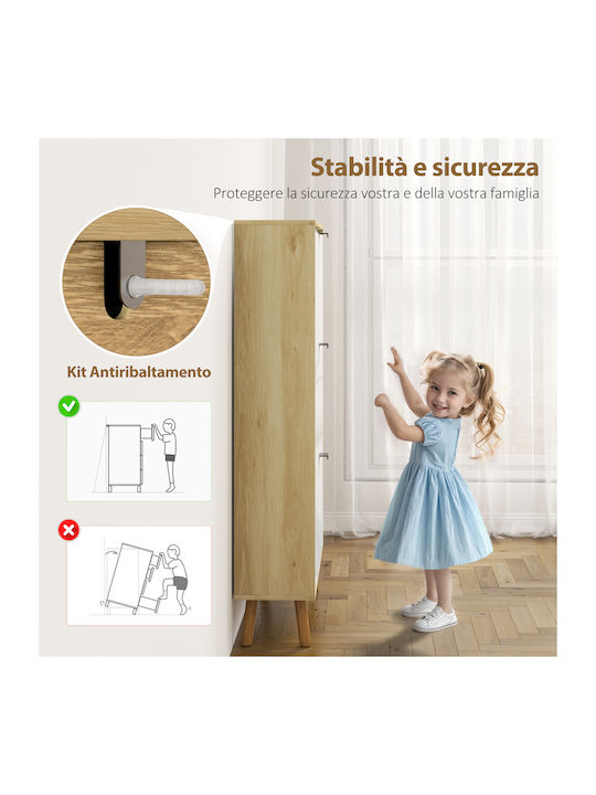 Ξύλινη Παπουτσοθήκη 80x24x127cm