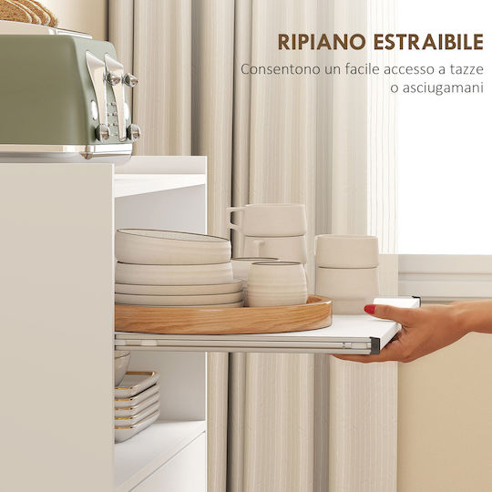 Kleiderschrank Büro mit Rollen White 59x40x92cm