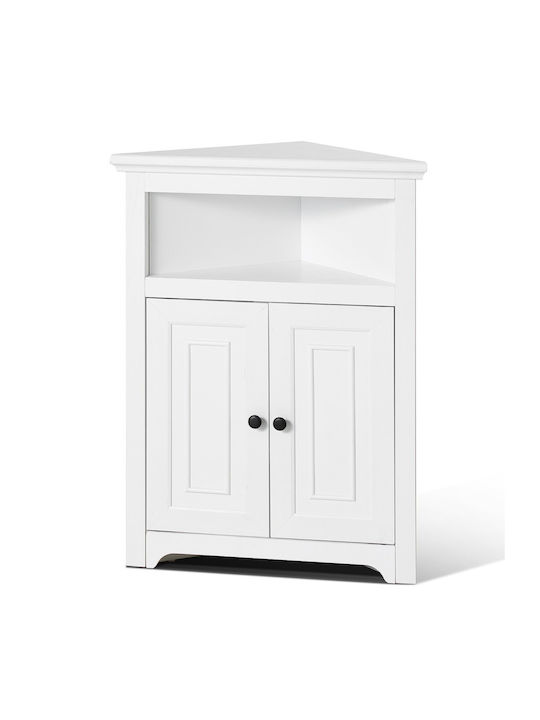 Entry Furniture with Wardrobe White 32x84x64cm