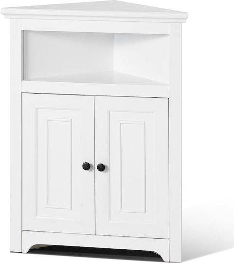 Entry Furniture with Wardrobe White 32x84x64cm