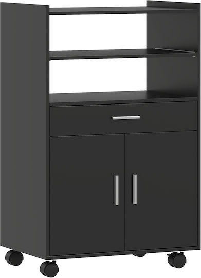 Lower Oven Cabinet Black 59x40x92cm