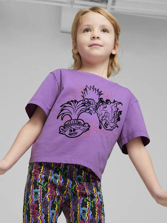 Παιδικό T-shirt Μωβ Graphic