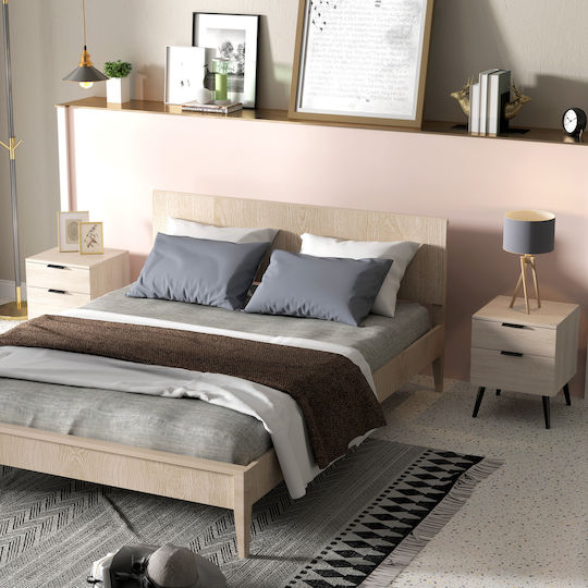 Bedside Tables Wooden Brown 2 Pieces 40x40x50cm