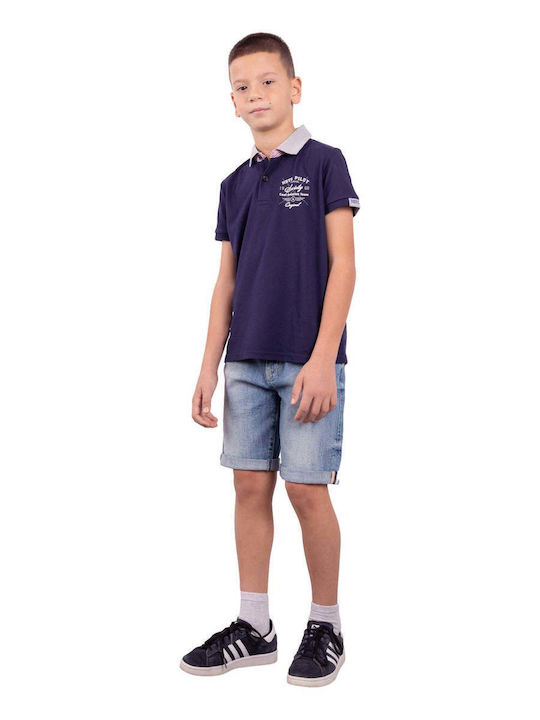 Παιδικό Polo Κοντομάνικο Μπλε Σκούρο