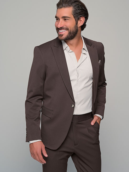 Alessandro Winter Herrenanzug Brown