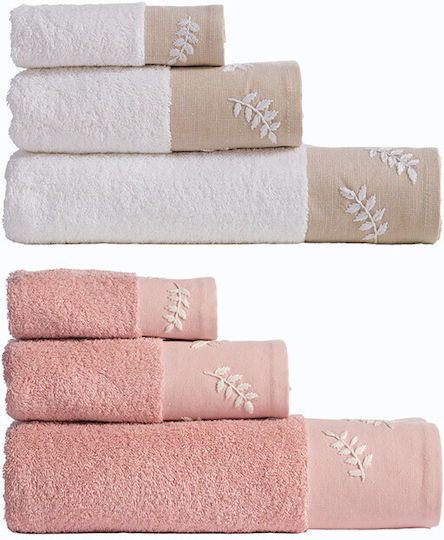 Nef-Nef Homeware Σετ 3τμχ Amaranda Pink Βάρους 500gr/m²