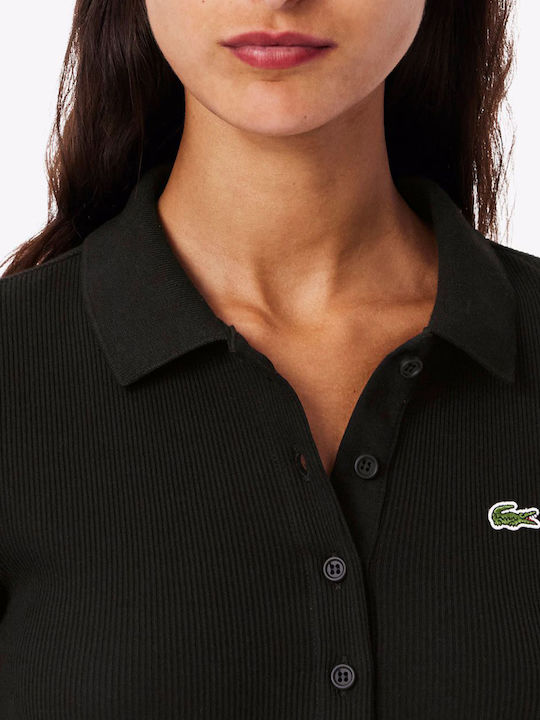Γυναικεία Polo Μπλούζα Μακρυμάνικη Black
