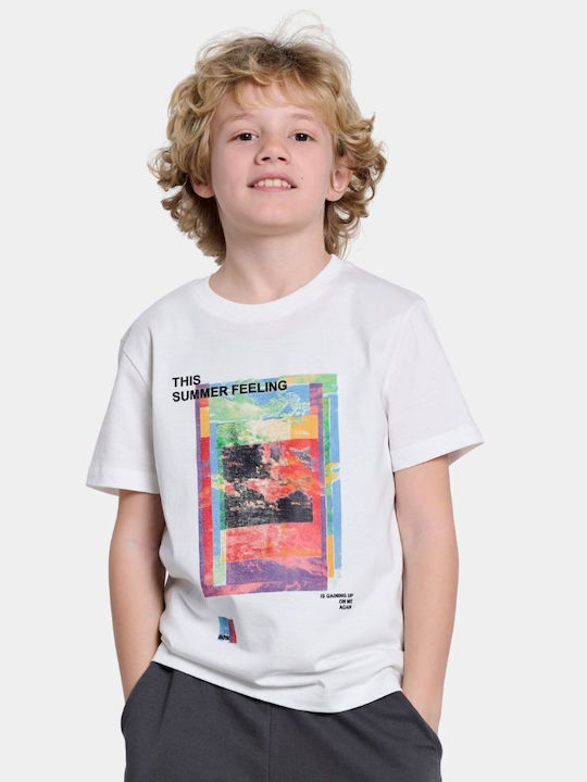 Παιδικό T-shirt Εκρού Summer Feel Minime B