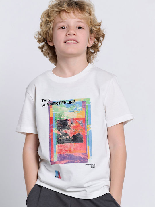 Παιδικό T-shirt Εκρού Summer Feel Minime B