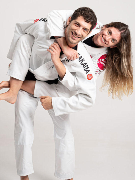 Nakama Uniform Brasilianisches Jiu Jitsu Weiß