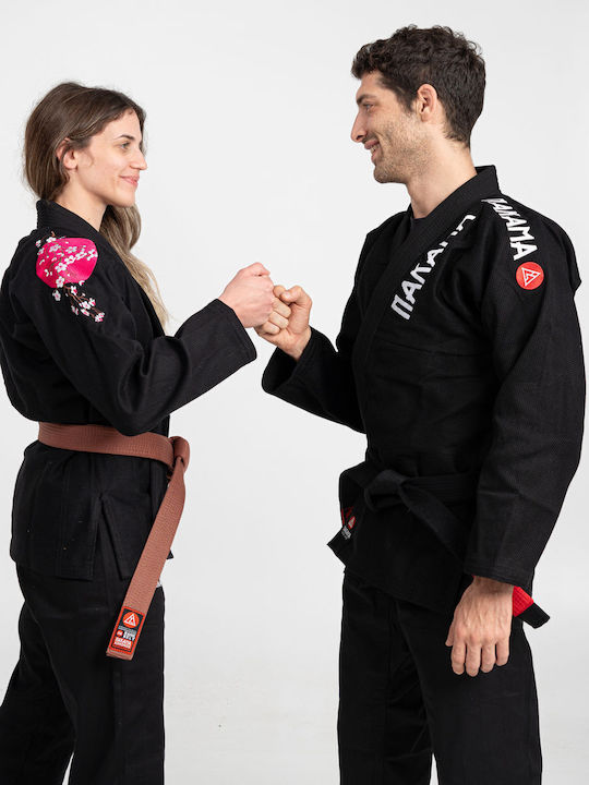 Nakama Uniform Brasilianisches Jiu Jitsu Schwarz