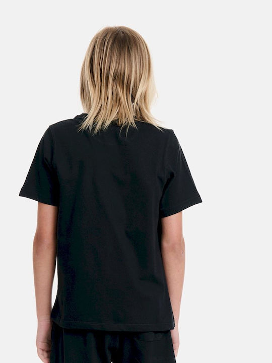 Kids' T-shirt Black Crewneck