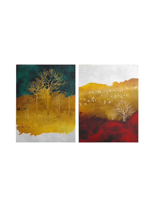 HomeMarkt Gobi Δίπτυχος Πίνακας σε Καμβά 50x70cm