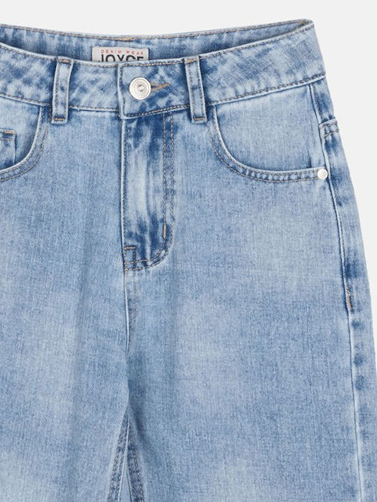 Pantalon Larg din Blugi pentru Copii Albastru