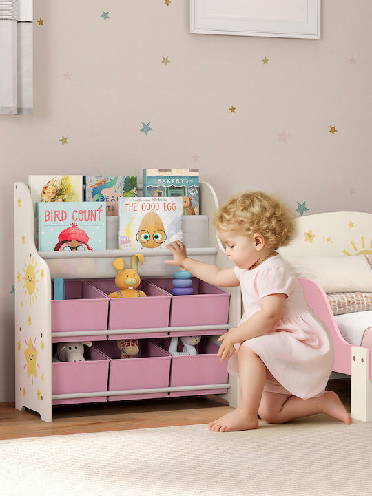 Aiyaplay Toy Storage System made of Wood Pink 63x30x71cm 1pcs