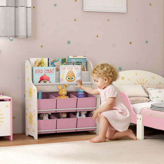 Aiyaplay Toy Storage System made of Wood Pink 63x30x71cm 1pcs