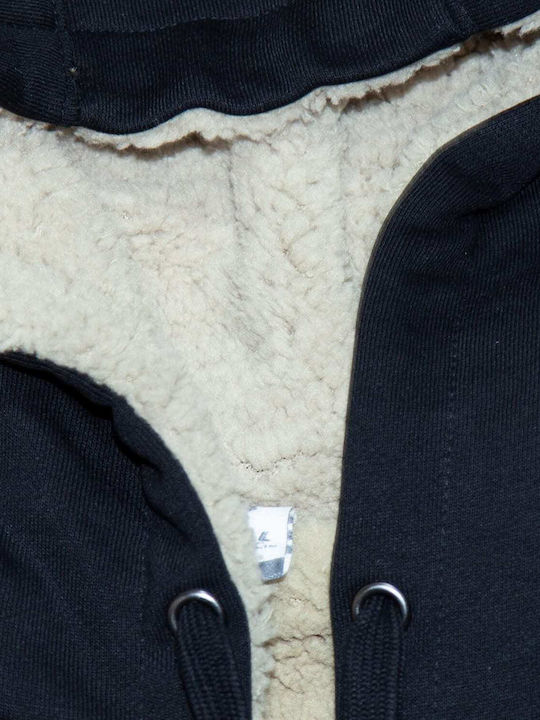 Zip-through Women's Sweatshirt Jacket Hooded Black