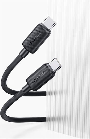Usams Series USB 2.0 Cable USB-C male - USB-C 60W PD Λευκό 2m SJ696USB02