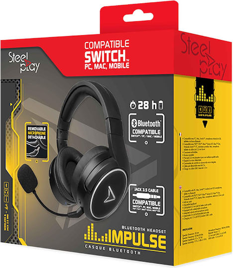 Steelplay Impulse Wireless Over Ear Gaming Headset with 3.5mm / Bluetooth Connectivity for Nintendo Switch / PC