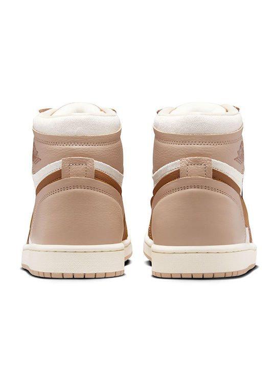 Air  1 High Damen Stiefel Coffee