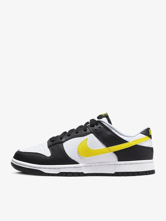 Dunk Low Ανδρικά Sneakers Μαύρο / Λευκό / Opti Yellow