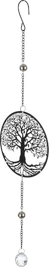 Κρεμάστρα Round Tree Life Motif Metal Black 15x3x58cm 15x3x58cm 4063387575499