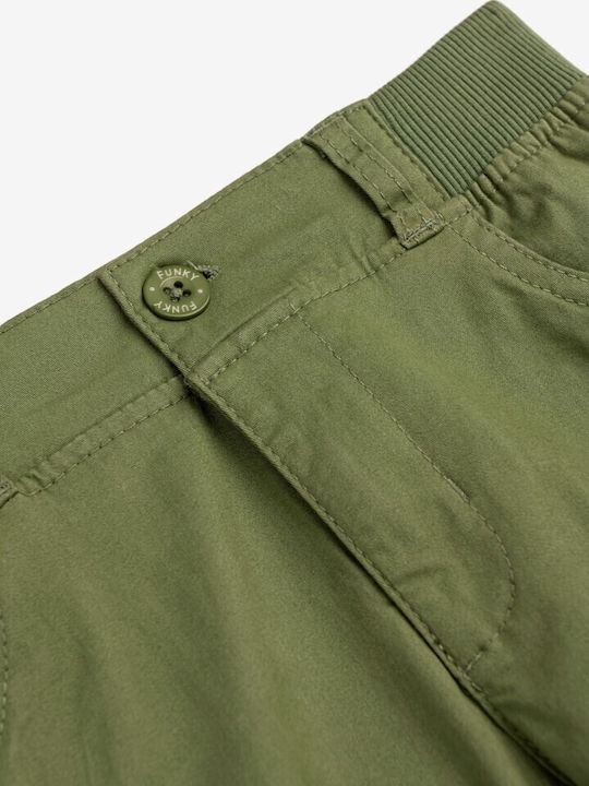 Παιδικό Παντελόνι Cargo Υφασμάτινο hedge green