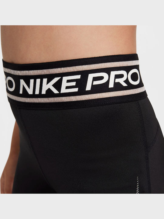 Παιδικό Κολάν Αθλητικό Κοντό Dri-Fit Black / White Pro