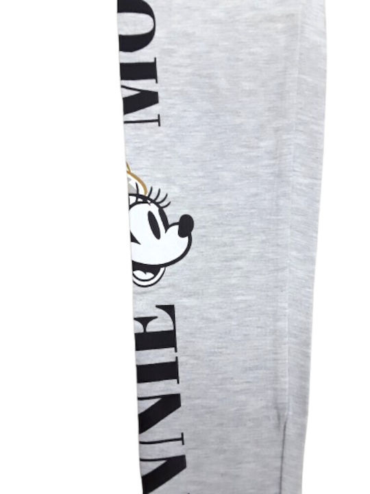 Kinder Leggings Lang Grey Melange Minnie