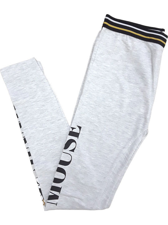 Kinder Leggings Lang Grey Melange Minnie