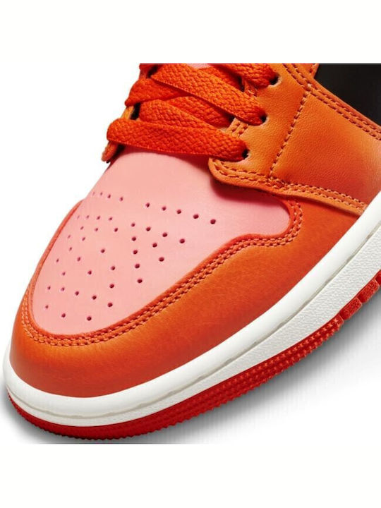 Air  1 Retro Mid SE Boots Crimson Bliss / Black / Sail / Rush Orange