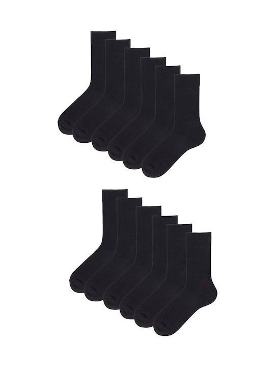 Artisti Italiani Ανδρικές Κάλτσες Μαύρο 12Pack