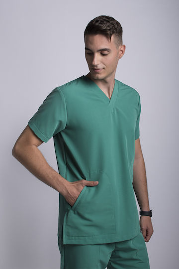 Numascrubs Мъжки Медицинска блуза Зелен