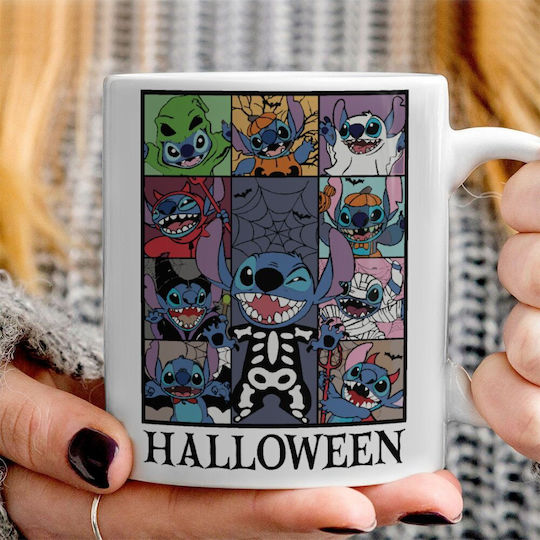 Koupakoupa Halloween Becher Keramik Weiß 330ml