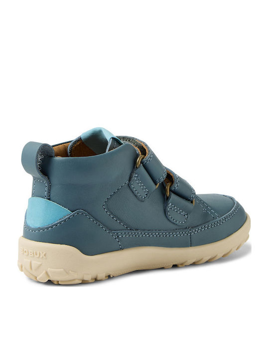 Kids Sneakers High with Scratch Light Blue