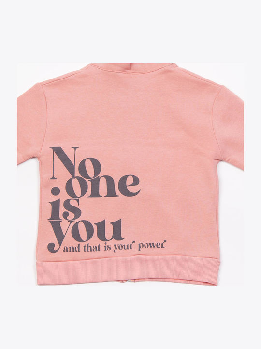 Kids Sweatpants Set Coral 2pcs "no One