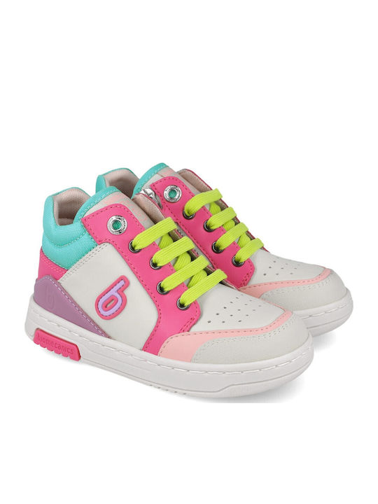 Anatomical Leather Kids Boots with Laces Multicolored