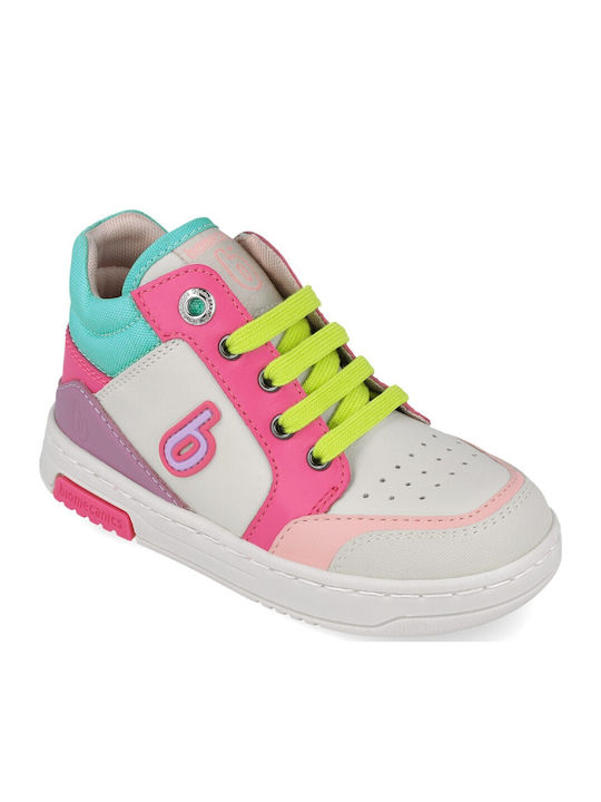 Anatomical Leather Kids Boots with Laces Multicolored