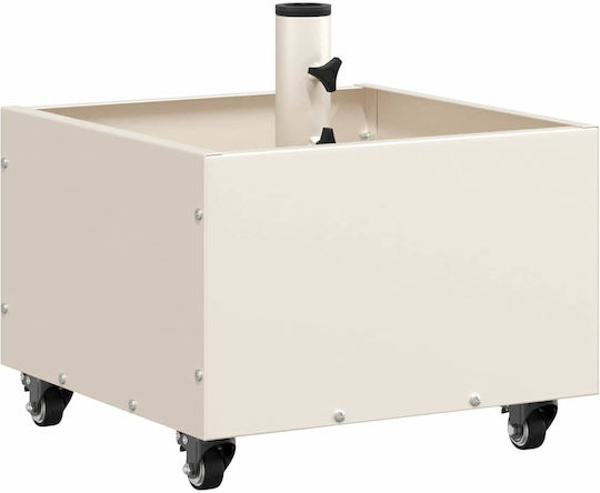 vidaXL Topf Metallisch White 45x45x45cm.