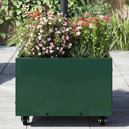 vidaXL Topf Metallisch Green 45x45x45cm.